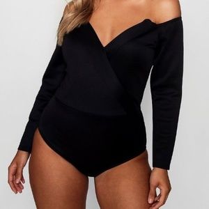 Off The Shoulder Long Sleeve Bodysuit